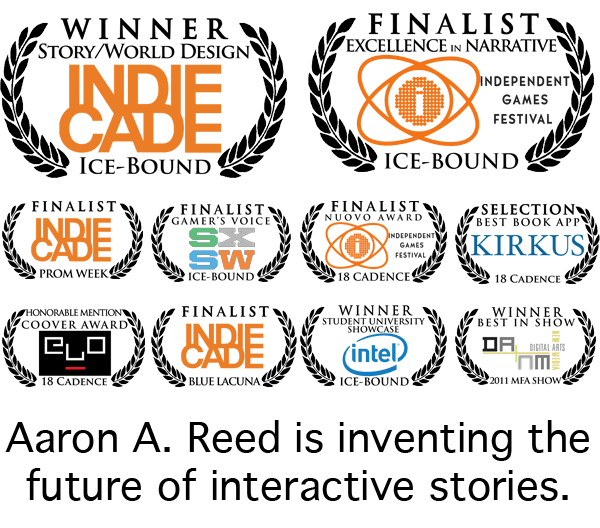 Aaron A. Reed is inventing the future of interactive stories.