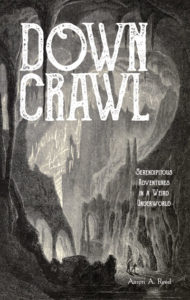 Cover art for Downcrawl by Aaron A. Reed.